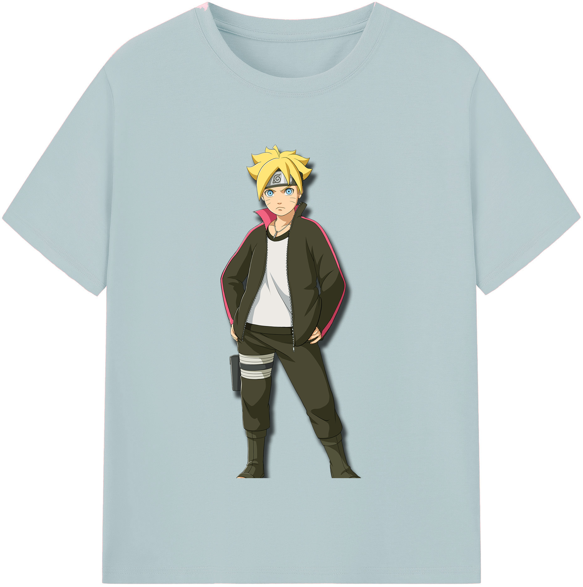 （画像用） NARUTO -ナルト- うずまき ボルト Uzumaki Boruto 綿100％半袖Tシャツ（フロントプリント）